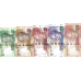 P138-142 South Africa - 10,20,50,100 & 200 Rand Year 2013/2016 (5 Notes)